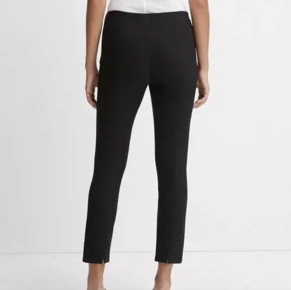 Vince mid rise black stitch front seam straight leg legging trousers work pants - Picture 1 of 10